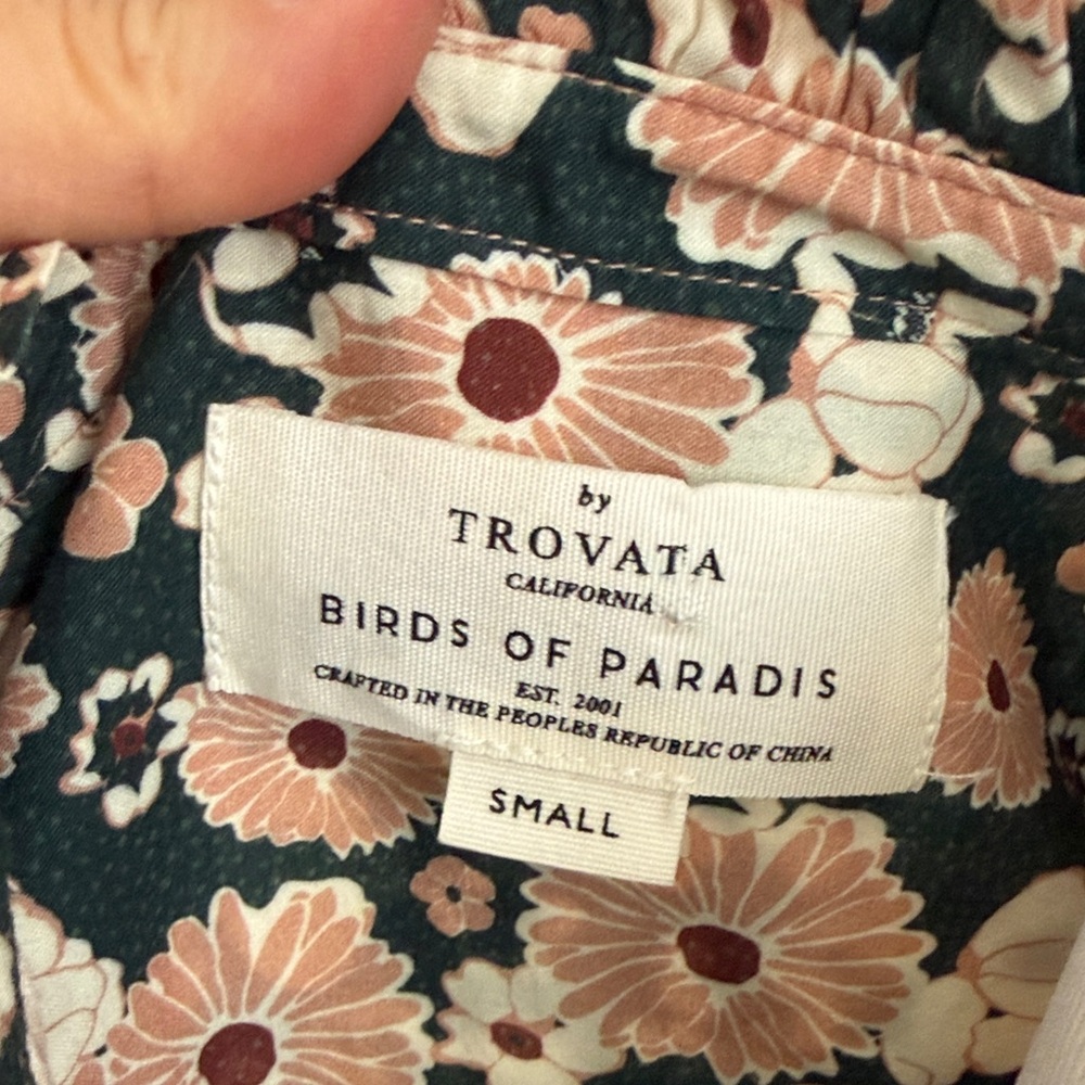 Trovata Birds of Paradise Blouse | Size S - Picture 2 of 6